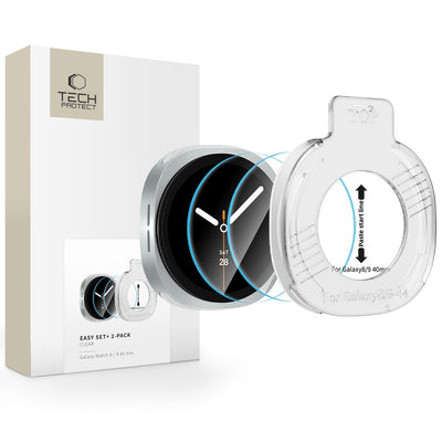 Folie Tech-protect Easy Set+ 2-Pack sticla pentru Samsung Galaxy Watch Ultra 40mm