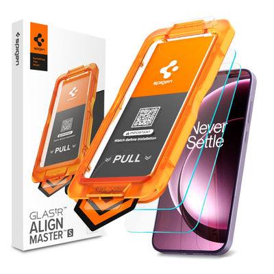 Folie Spigen Glas.tr Alignmaster Slim 2-Pack sticla pentru OnePlus 15
