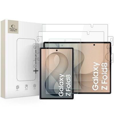 Folie Tech-protect sticla Fit+ 2-Pack + Tech-protect Hydro Flex+ 2-Pack hydrogel - Transparent