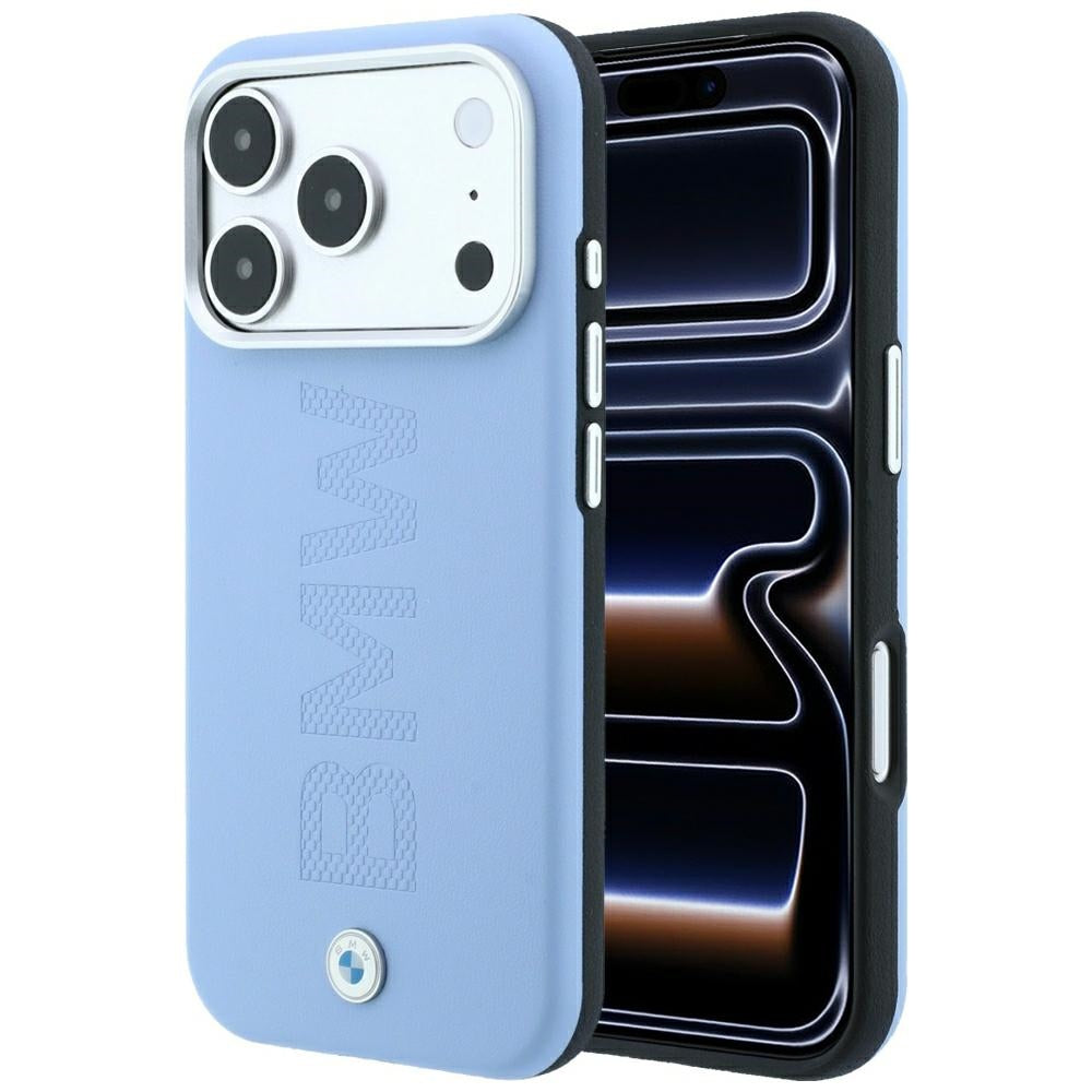 Husa BMW Sign Centered Deboss Magsafe pentru iPhone 17 Pro / 18 Pro - Albastru