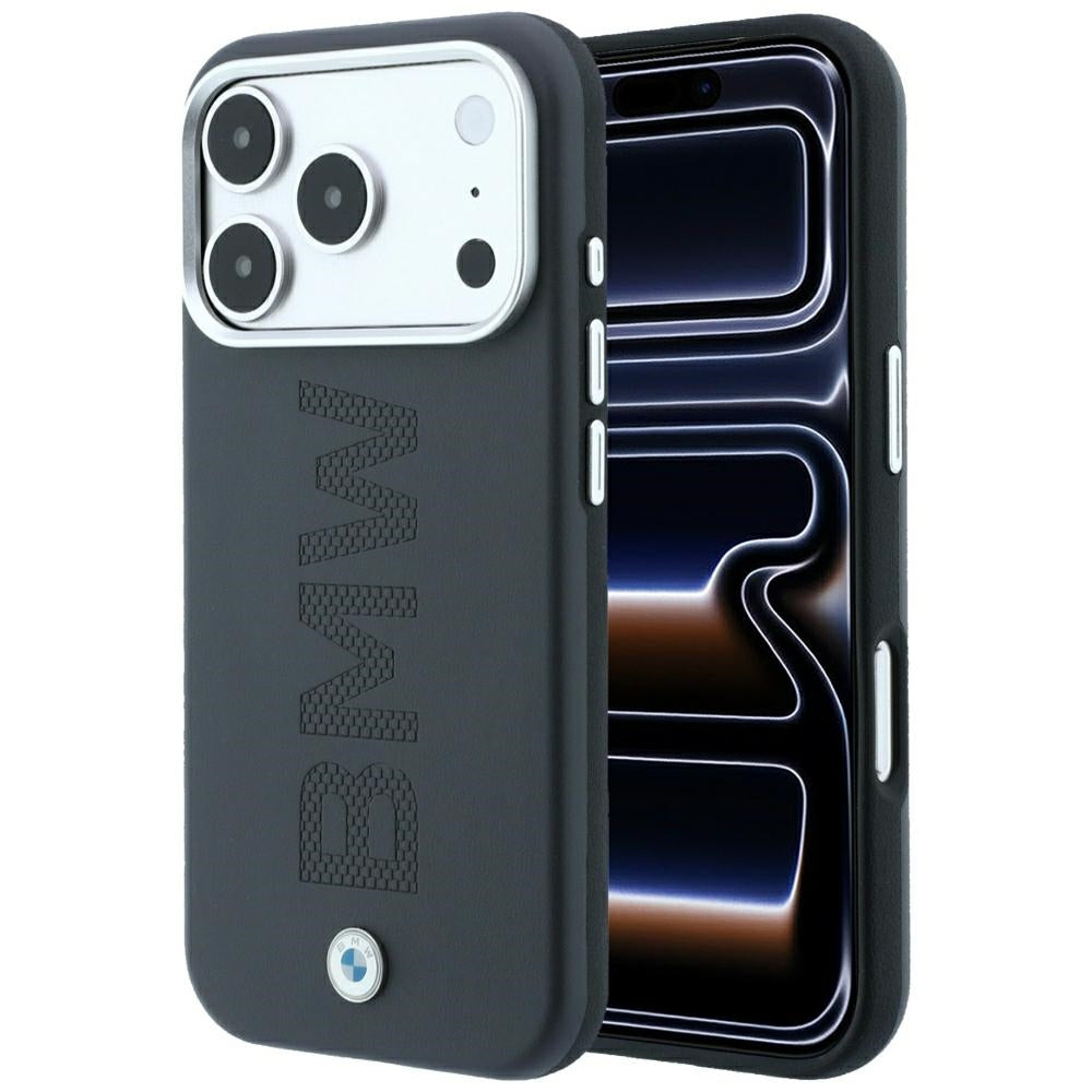 Husa BMW Sign Centered Deboss Magsafe pentru iPhone 17 Pro / 18 Pro - Gri
