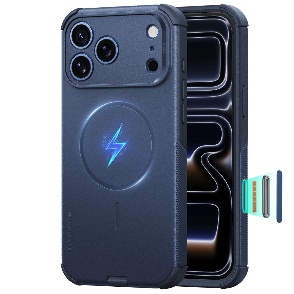 Husa ESR Cyber Tough Magsafe pentru iPhone 18 Pro Max / 17 Pro Max - Bleumarin