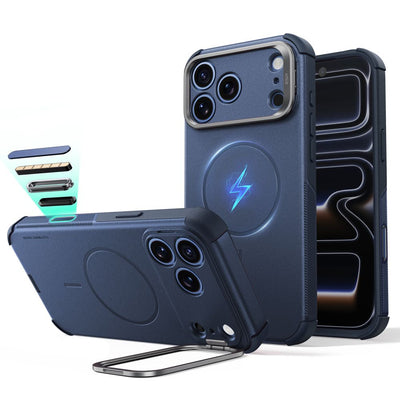 Husa ESR Cyber Tough Kickstand Magsafe pentru iPhone 18 Pro / 17 Pro - Bleumarin