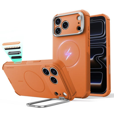 Husa ESR Cyber Tough Kickstand Magsafe pentru iPhone 18 Pro / 17 Pro - Portocaliu