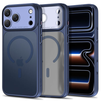 Husa Tech-protect Magprime Magsafe CC pentru iPhone 18 Pro / 17 Pro - mat Bleumarin