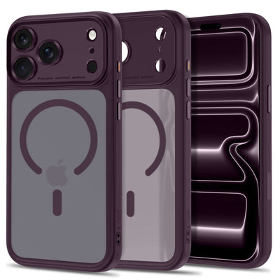 Husa Tech-protect Magpeak Magsafe CC pentru iPhone 18 Pro / 17 Pro - Cherry inchis mat