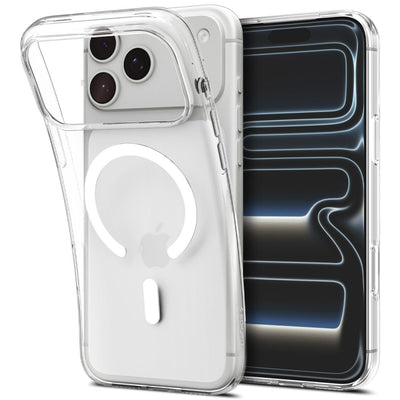 Husa Spigen Liquid Crystal Magsafe pentru iPhone 18 Pro Max / 17 Pro Max - Transparent si Alb