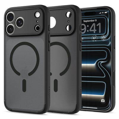 Husa Spigen Ultra Hybrid Magsafe pentru iPhone 18 Pro / 17 Pro - Frost Negru