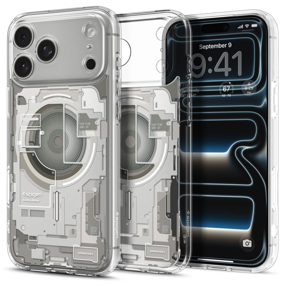 Husa Spigen Ultra Hybrid Magsafe Zero One pentru iPhone 18 Pro / 17 Pro - Titanium