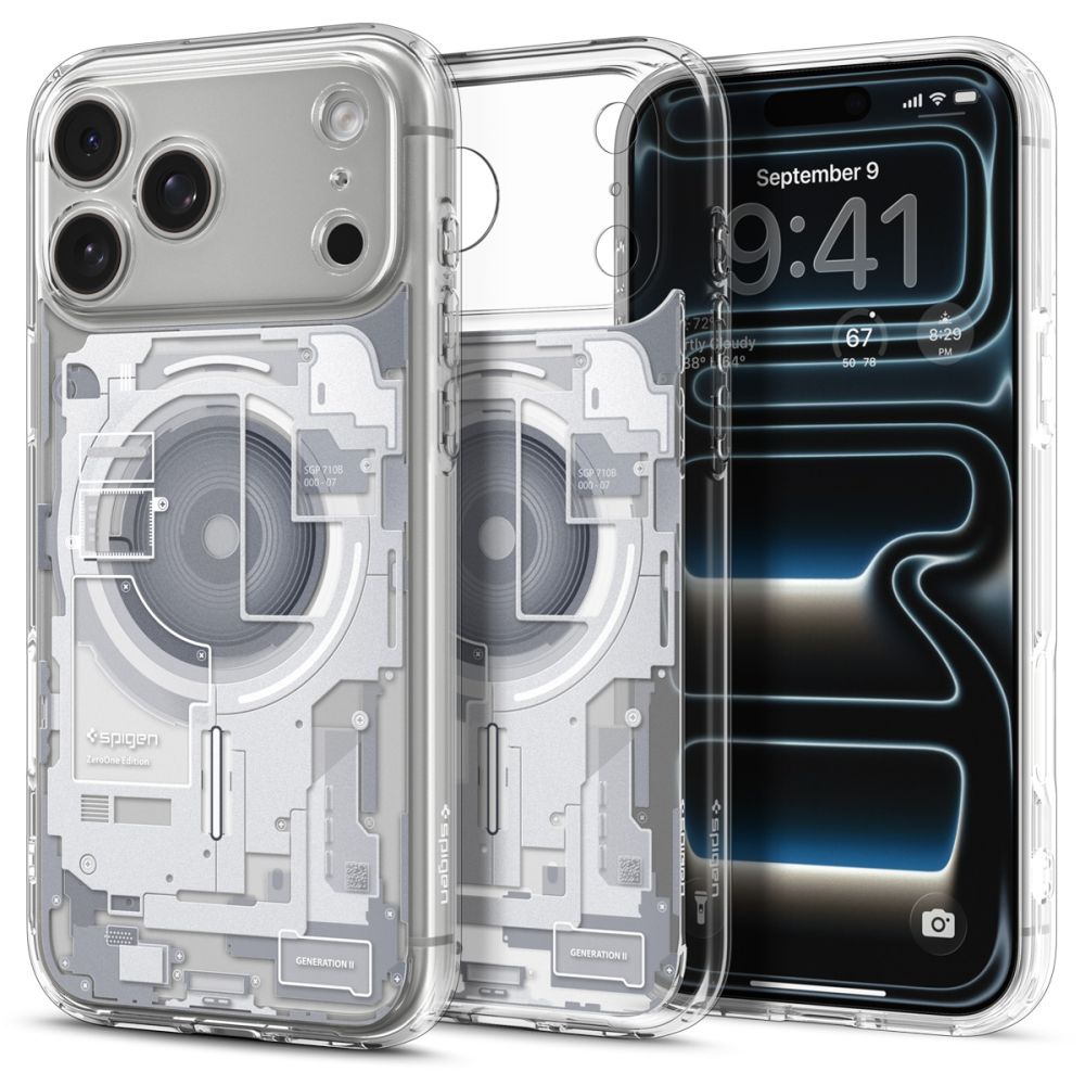 Husa Spigen Ultra Hybrid Magsafe Zero One pentru iPhone 18 Pro / 17 Pro - Alb