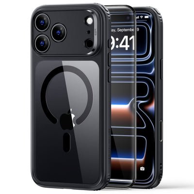 Husa ESR Classic Hybrid Magsafe pentru iPhone 18 Pro Max / 17 Pro Max - Transparent Negru
