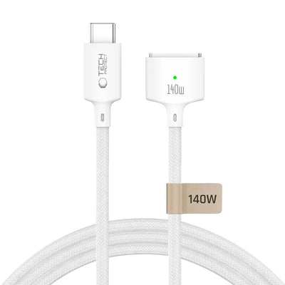 Cablu Tech-protect Mmc01 Ultraboost Usb-c / Magsafe 3 140W 300cm pentru MacBook - Alb