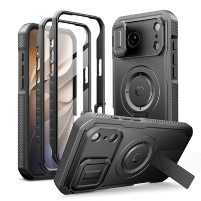 Husa Tech-protect Kevlar Magsafe 2-Set pentru iPhone 18 Pro Max / 7 Pro Max - Negru