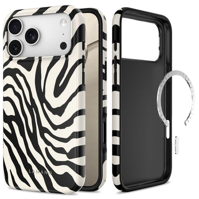 Husa Tech-protect Lamano Magsafe pentru iPhone 18 Pro Max / 17 Pro Max - Alb si Negru