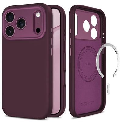 Husa Tech-protect Uniq Magsafe CC pentru iPhone 18 Pro Max / 17 Pro Max - Burgundy