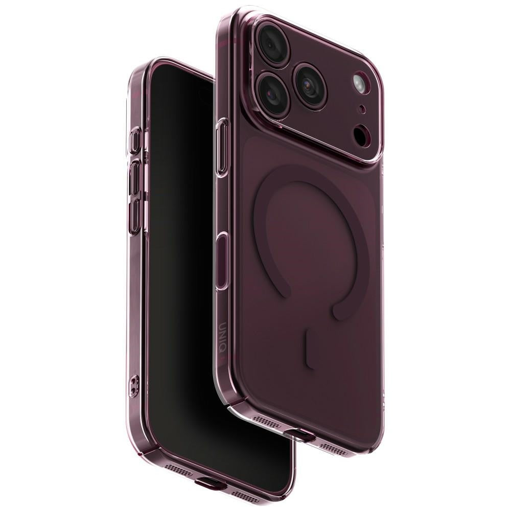 Husa Uniq Airsuit Magclick Charging pentru iPhone 18 Pro / 17 Pro - Burgundy