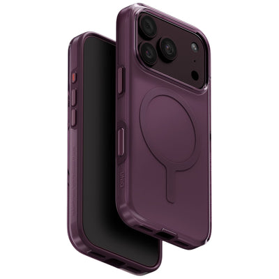 Husa Uniq Clario Magclick Charging Eco pentru iPhone 18 Pro / 17 Pro - Mov