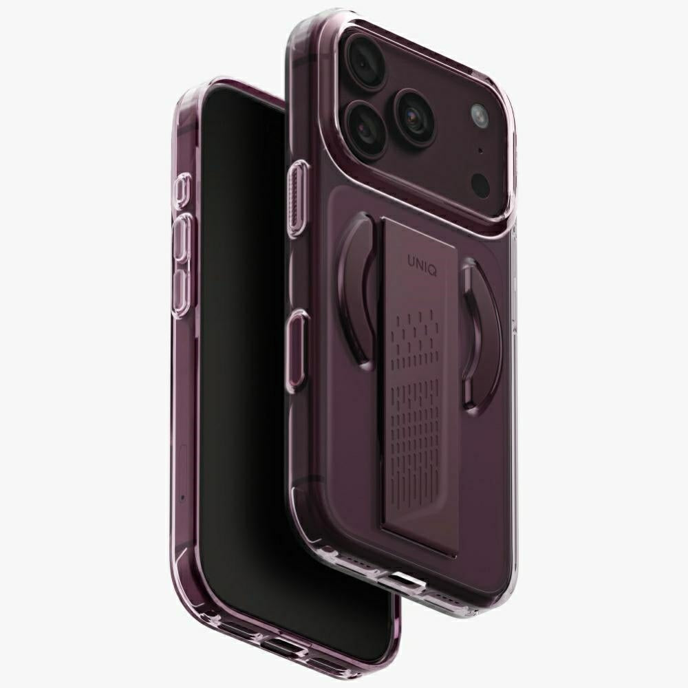Husa Uniq Heldro Air Magclick Charging pentru iPhone 18 Pro / 17 Pro - Burgundy
