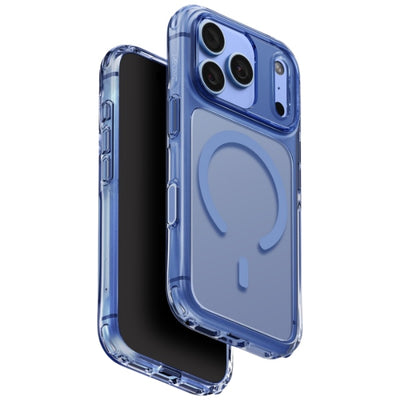 Husa Uniq Lifepro Xtreme Magclick Charging pentru iPhone 18 Pro / 17 Pro - Transparent Albastru