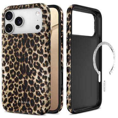 Husa Tech-protect Lamano Magsafe pentru iPhone 18 Pro / 17 Pro - Negru si Maro