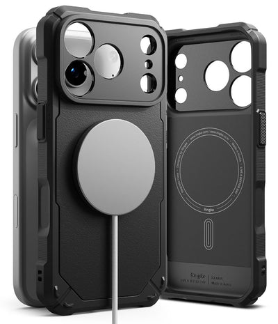 Husa Ringke Rugged Gear Magnetic Magsafe pentru iPhone 18 Pro Max / 17 Pro Max - Negru