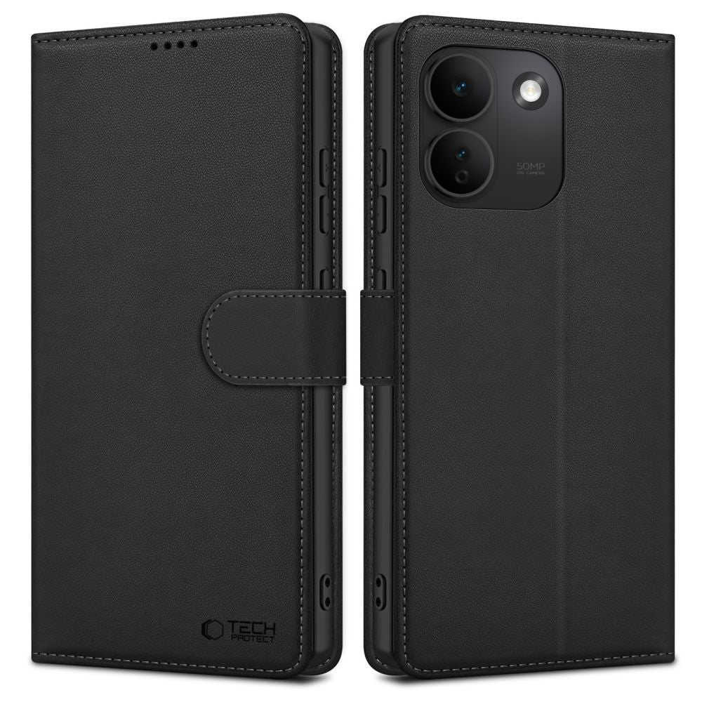 Husa Tech-protect portofel pentru Xiaomi Redmi Note 17 Pro Max 5G - mat Negru