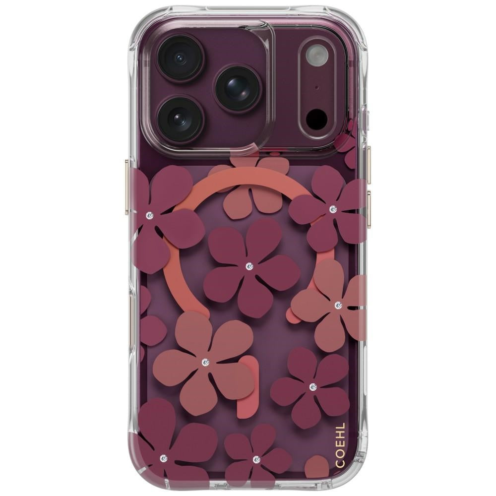 Husa Uniq Coehl Mila Magnetic Charging pentru iPhone 18 Pro / 17 Pro - Burgundy