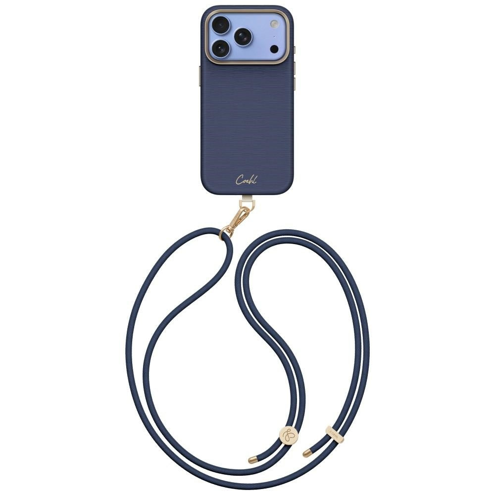 Husa Uniq Coehl Mirelle Magnetic Charging pentru iPhone 18 Pro / 17 Pro - Albastru