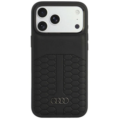 Husa Audi piele Magsafe pentru iPhone 18 Pro Max / 17 Pro Max - Negru