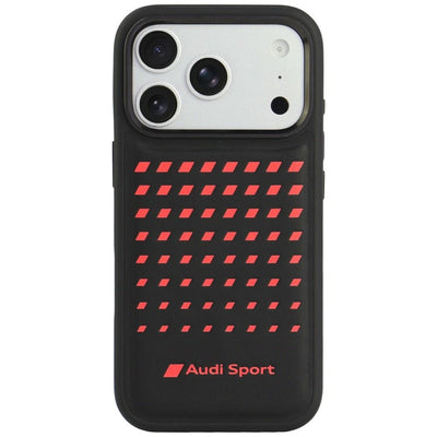 Husa Audi Sport piele sintetica Magsafe pentru iPhone 18 Pro / 17 Pro - Negru