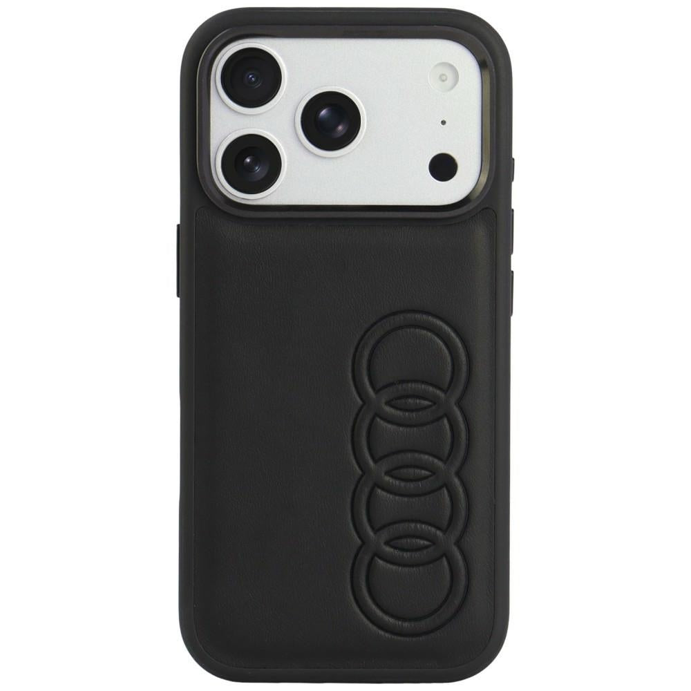 Husa Audi TT piele sintetica Magsafe pentru iPhone 18 Pro / 17 Pro - Negru