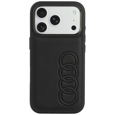 Husa Audi TT piele sintetica Magsafe pentru iPhone 18 Pro / 17 Pro - Negru
