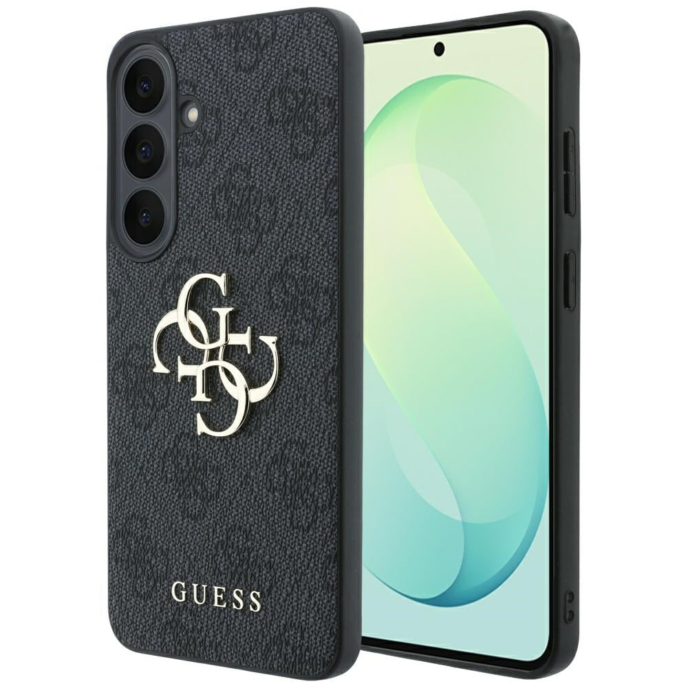 Husa Guess Embossed 4G Ring Classic Logo Magsafe pentru Samsung Galaxy S26 FE - Negru