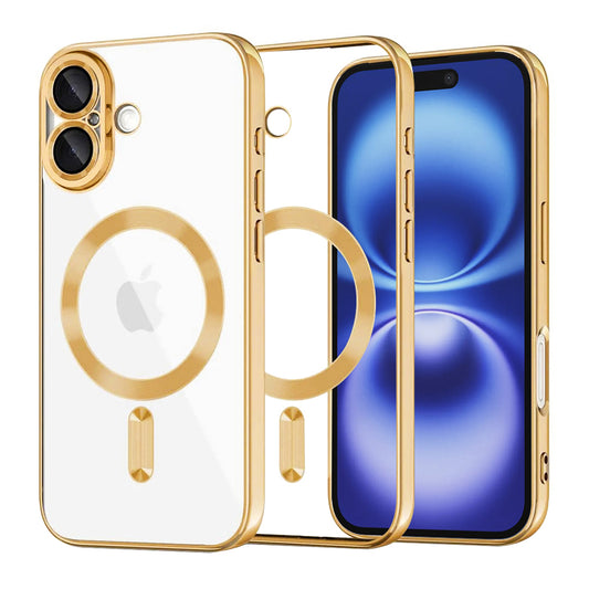Techsuit - Luxury Crystal MagSafe - iPhone 16 - Gold