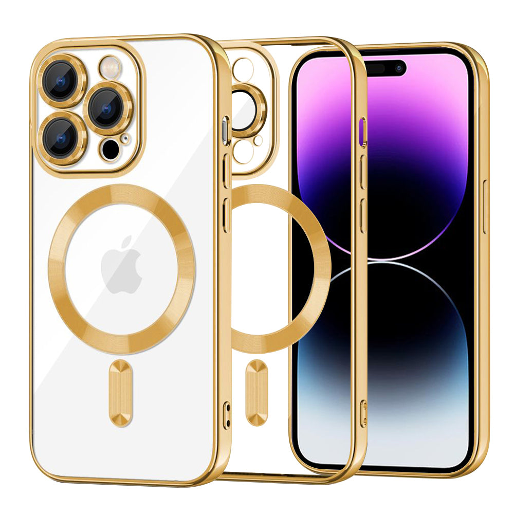 Techsuit - Luxury Crystal MagSafe - iPhone 14 Pro Max - Gold
