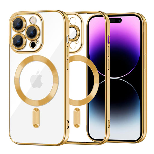 Techsuit - Luxury Crystal MagSafe - iPhone 14 Pro Max - Gold