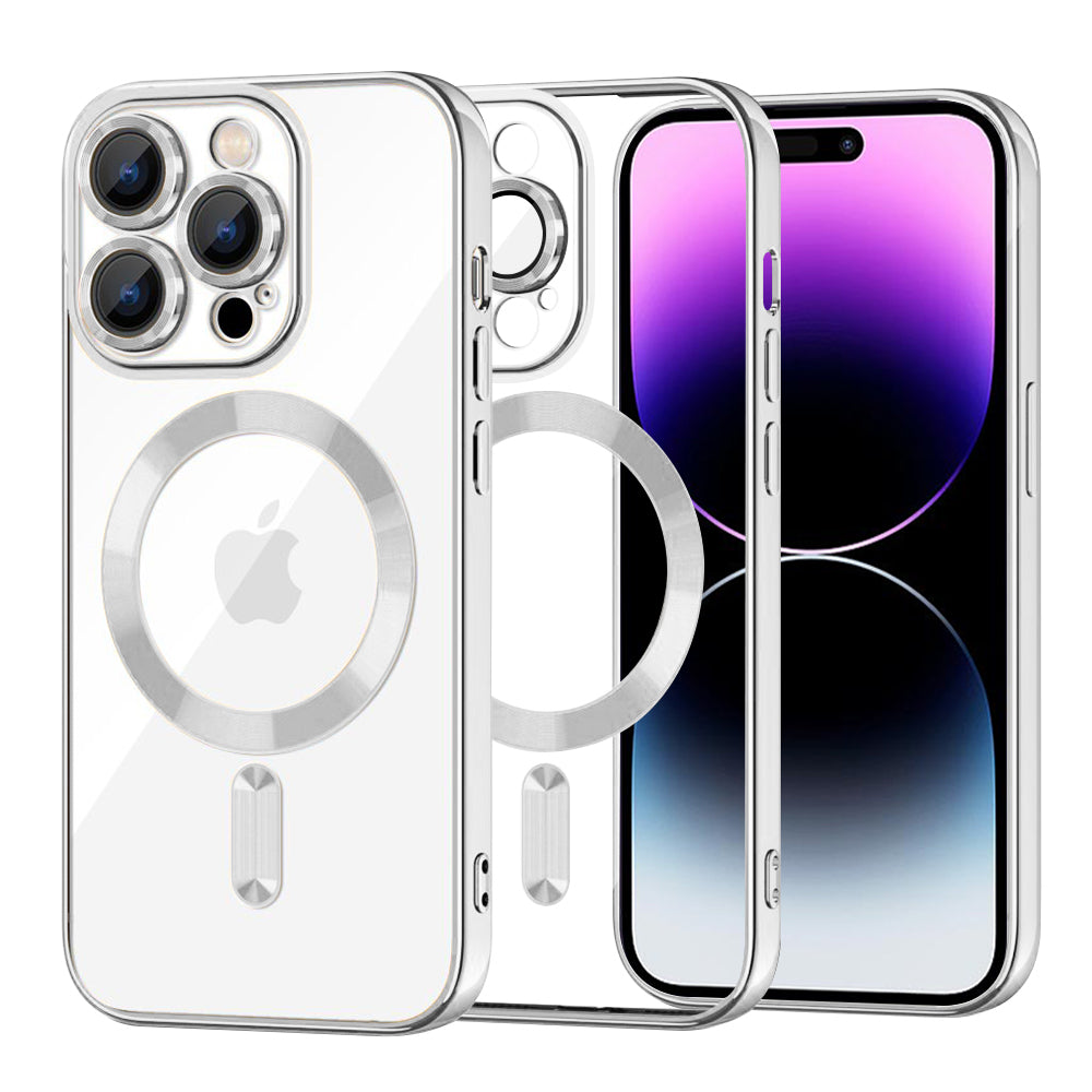 Techsuit - Luxury Crystal MagSafe - iPhone 14 Pro Max - Silver