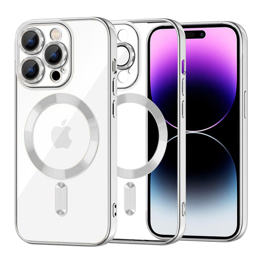 Techsuit - Luxury Crystal MagSafe - iPhone 14 Pro Max - Silver