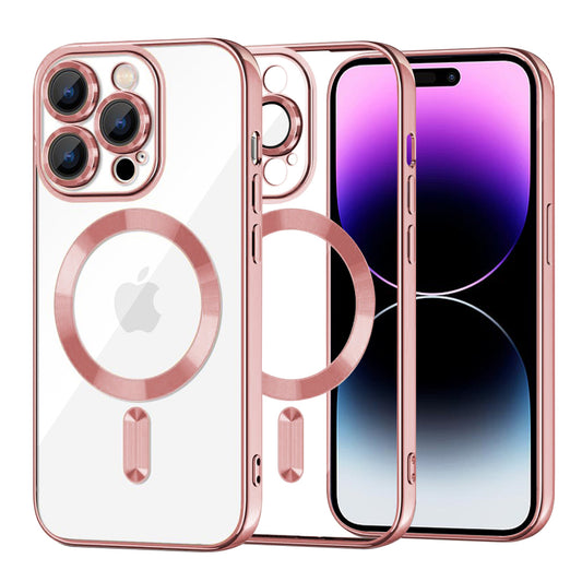 Techsuit - Luxury Crystal MagSafe - iPhone 14 Pro Max - Pink