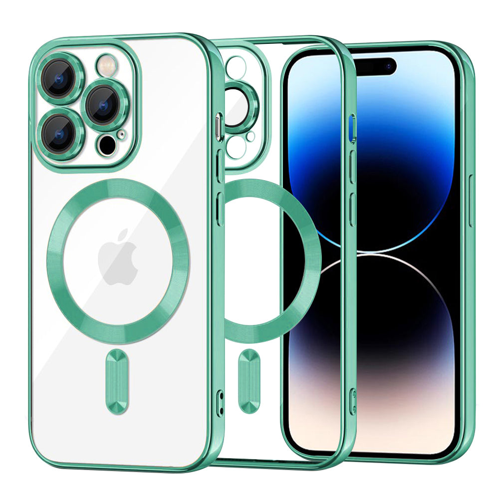 Techsuit - Luxury Crystal MagSafe - iPhone 14 Pro - Light Green
