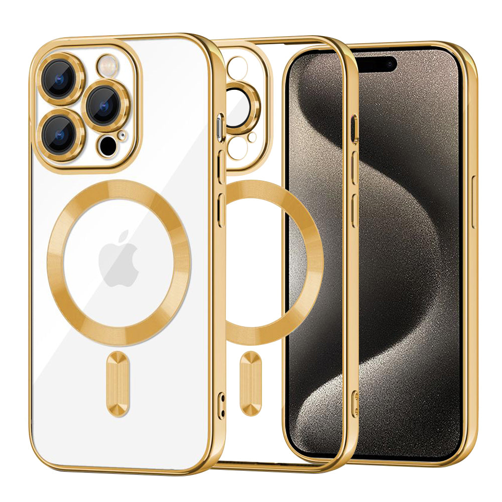 Techsuit - Luxury Crystal MagSafe - iPhone 15 Pro Max - Gold