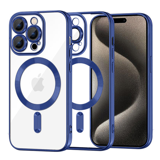 Techsuit - Luxury Crystal MagSafe - iPhone 15 Pro Max - Deep Blue