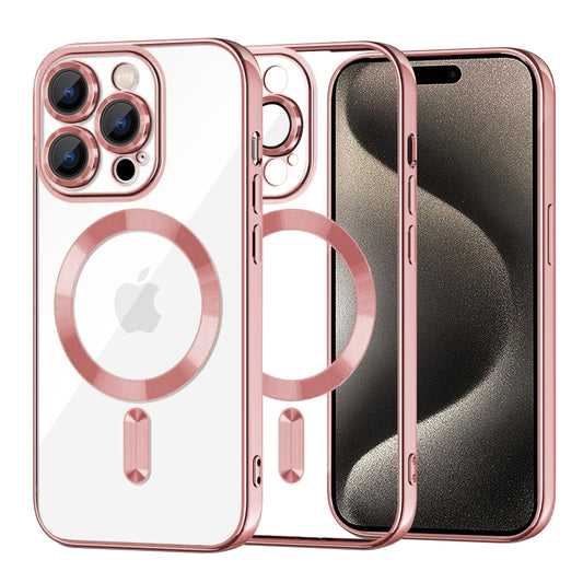 Techsuit - Luxury Crystal MagSafe - iPhone 15 Pro Max - Pink