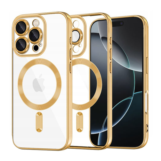 Techsuit - Luxury Crystal MagSafe - iPhone 16 Pro - Gold