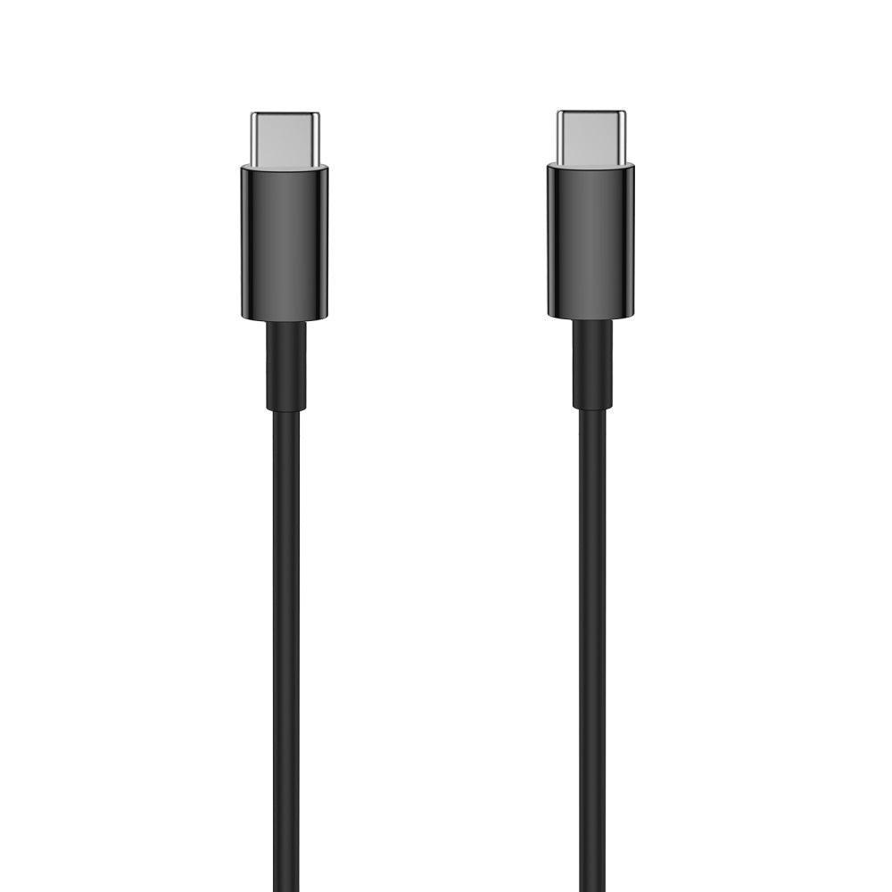 Setty cablu USB-C - USB-C 1,0 m 3A Negru