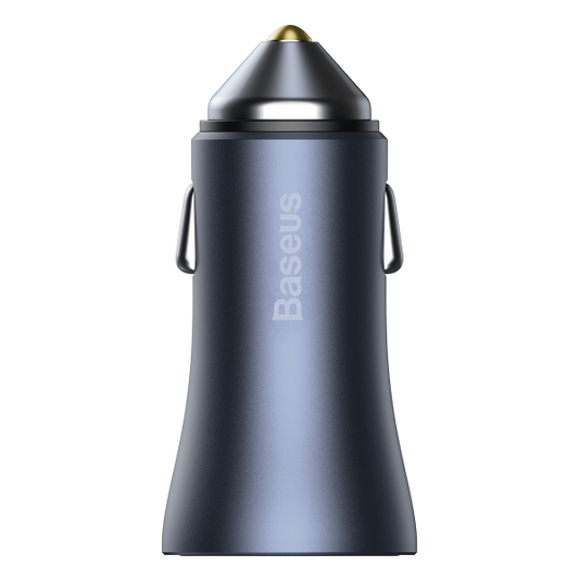 Încărcător auto Baseus Golden Contactor Pro PD 40W 1x USB 1x USB‑C gri închis