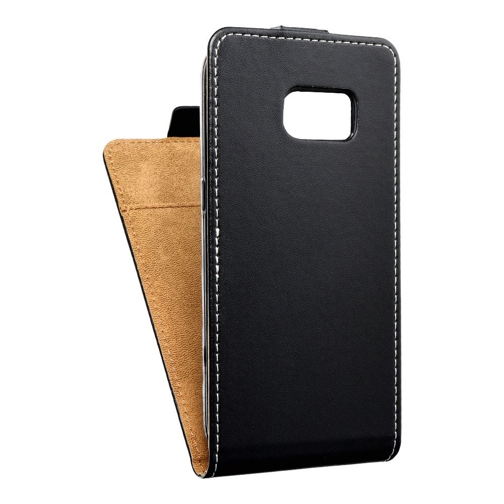 Husa Vertical Flip pentru Samsung S7 (G930) Slim Flexi Fresh Negru