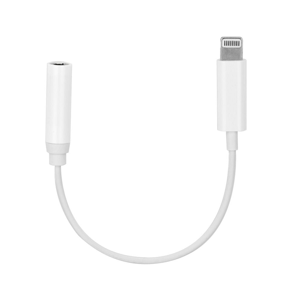 Adaptor AUX Lightning (Male) To Jack 3,5 Mm (Female) Alb