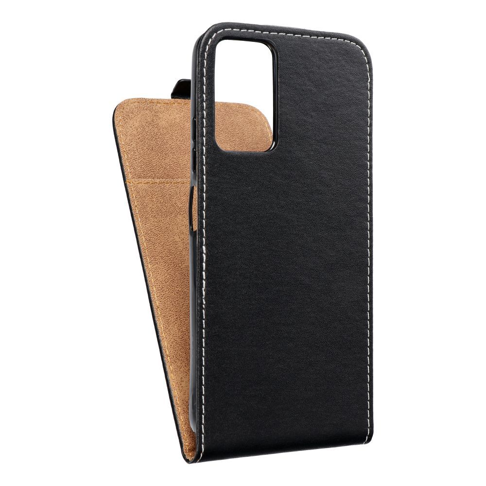 Husa Vertical Flip pentru Xiaomi Redmi Note 12S Slim Flexi Fresh Negru