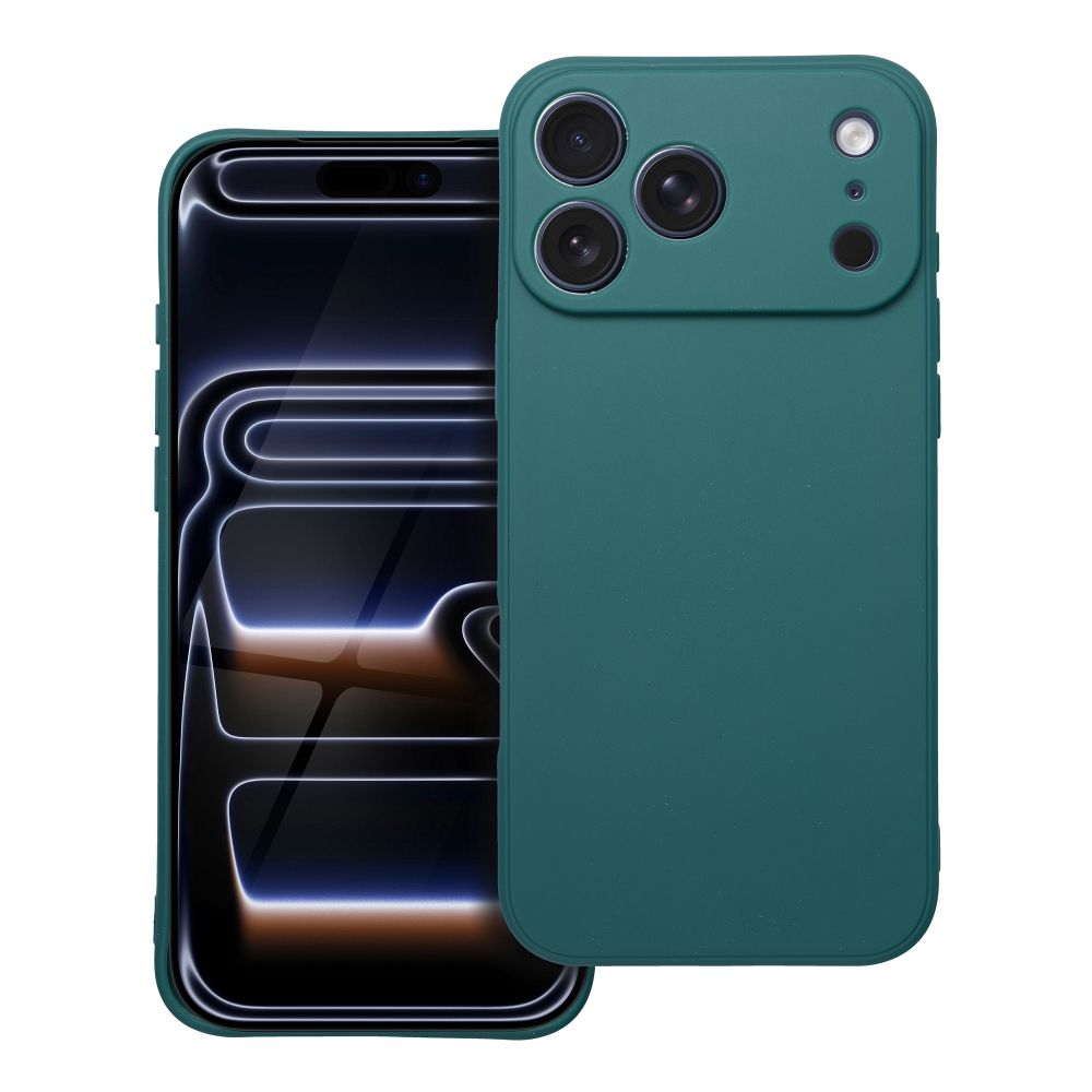 Husa Matt pentru iPhone 17 Pro Max / 18 Pro Max (Low Camera Edge) Verde inchis
